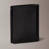 Leather Logo Plaque Slim Bifold Wallet Leather Logo Plaque Slim Bifold Wallet