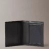Leather Logo Plaque Slim Bifold Wallet Leather Logo Plaque Slim Bifold Wallet