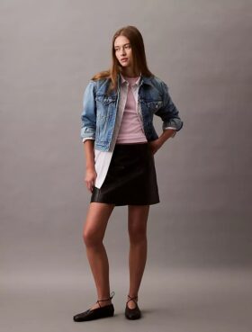 Leather Mini Skirt
