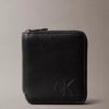 Leather Zip Bifold Wallet