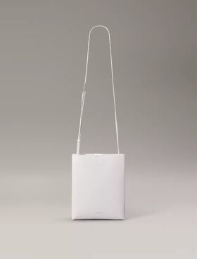 Line Leather Crossbody Bag
