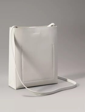 Line Leather Crossbody Bag