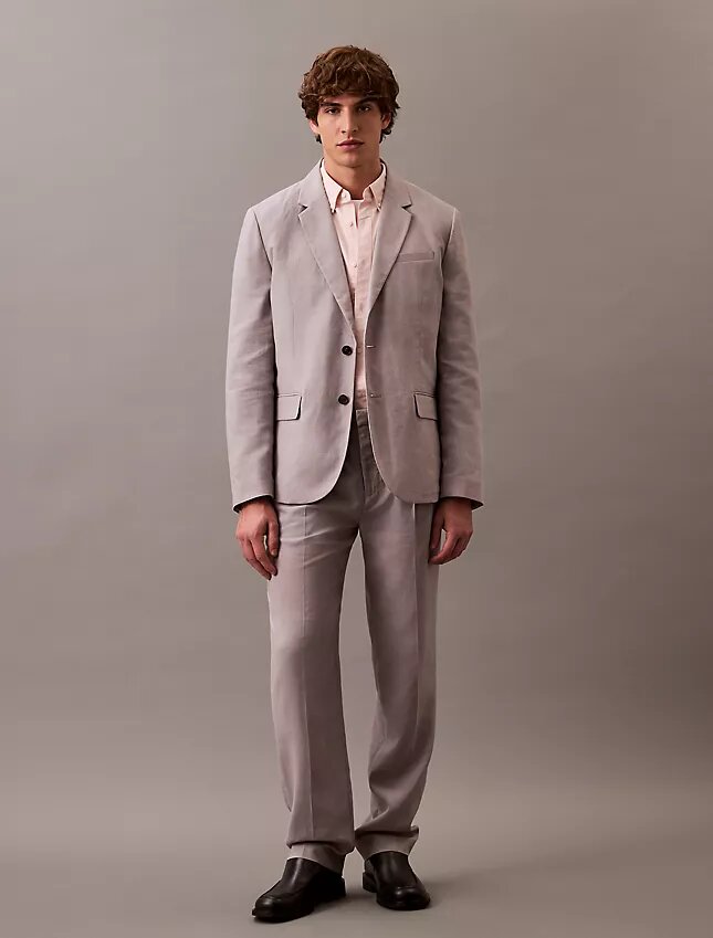 Linen Blend Classic Blazer Linen Blend Classic Blazer
