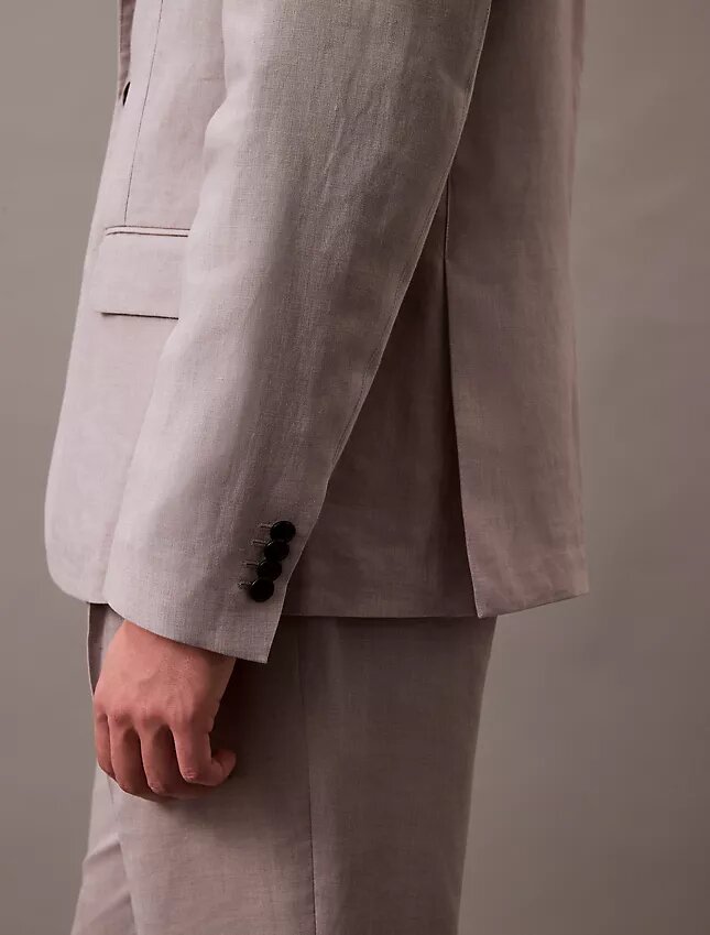 Linen Blend Classic Blazer Linen Blend Classic Blazer