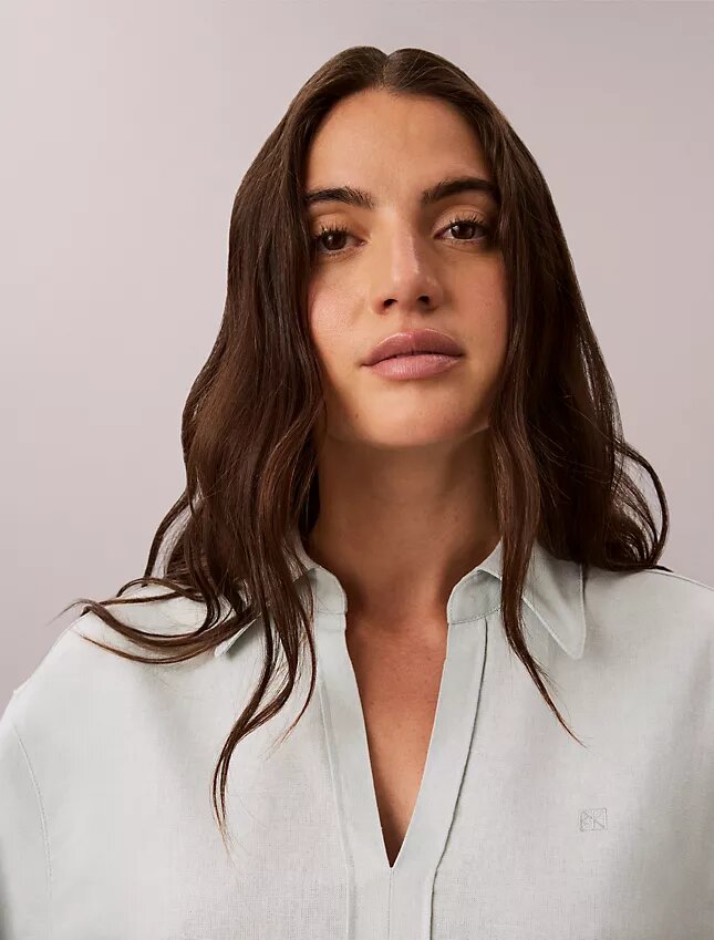 Linen Blend Classic Shirt Linen Blend Classic Shirt