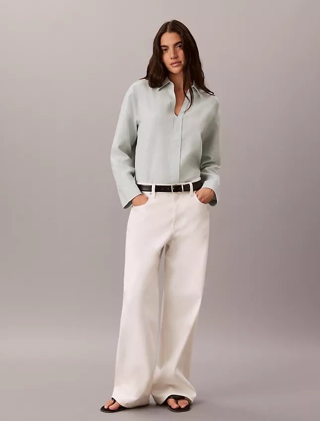 Linen Blend Classic Shirt Linen Blend Classic Shirt