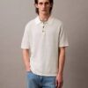 Linen Blend Classic Sweater Polo Shirt
