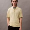Linen Blend Classic Sweater Polo Shirt