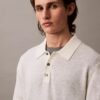 Linen Blend Classic Sweater Polo Shirt