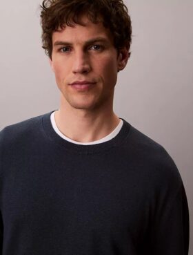 Linen Blend Crewneck Sweater