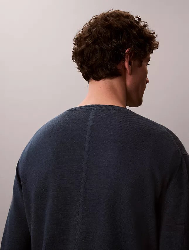 Linen Blend Crewneck Sweater Linen Blend Crewneck Sweater