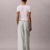 Linen Blend Drawstring Wide Leg Pants