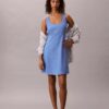 Linen Blend Mini Dress Linen Blend Mini Dress