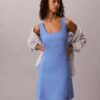 Linen Blend Mini Dress Linen Blend Mini Dress