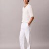Linen Blend Pleated Pull-On Pants Linen Blend Pleated Pull-On Pants