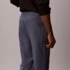 Linen Blend Pleated Pull-On Pants