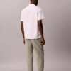 Linen Blend Pleated Pull-On Pants