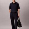 Linen Blend Polo Sweater Linen Blend Polo Sweater