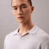 Linen Blend Polo Sweater Linen Blend Polo Sweater