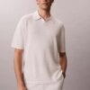 Linen Blend Polo Sweater Linen Blend Polo Sweater