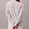 Linen Blend Relaxed Button-Down Shirt