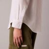 Linen Blend Relaxed Button-Down Shirt
