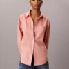 Linen Blend Relaxed Button-Down Shirt