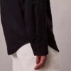 Linen Blend Relaxed Button-Down Shirt
