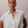 Linen Blend Short Sleeve Classic Shirt Linen Blend Short Sleeve Classic Shirt