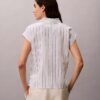 Linen Blend Short Sleeve Top Linen Blend Short Sleeve Top