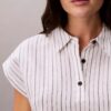 Linen Blend Short Sleeve Top Linen Blend Short Sleeve Top