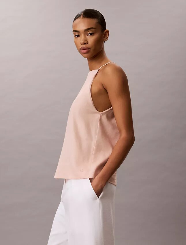 Linen Blend Sleeveless Top Linen Blend Sleeveless Top