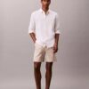 Linen Blend Stripe Shorts Linen Blend Stripe Shorts
