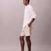 Linen Blend Stripe Shorts Linen Blend Stripe Shorts