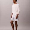 Linen Blend Stripe Shorts Linen Blend Stripe Shorts