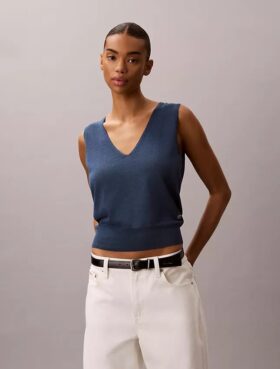 Linen Blend Tank Top
