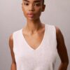 Linen Blend Tank Top Linen Blend Tank Top