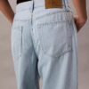 Linen Blend Wide Leg Jeans