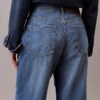 Linen Blend Wide Leg Jeans