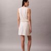 Linen Cotton Blend Asymmetrical Skirt