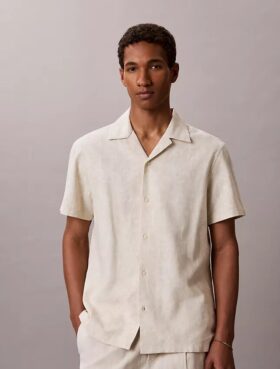 Linen Cotton Camp Collar Easy Shirt