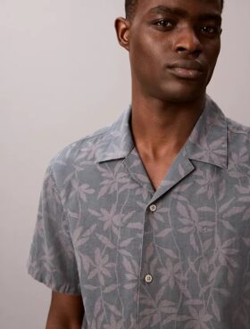 Linen Cotton Camp Collar Easy Shirt