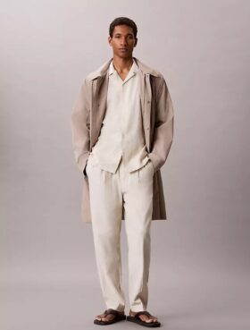 Linen Cotton Camp Collar Easy Shirt
