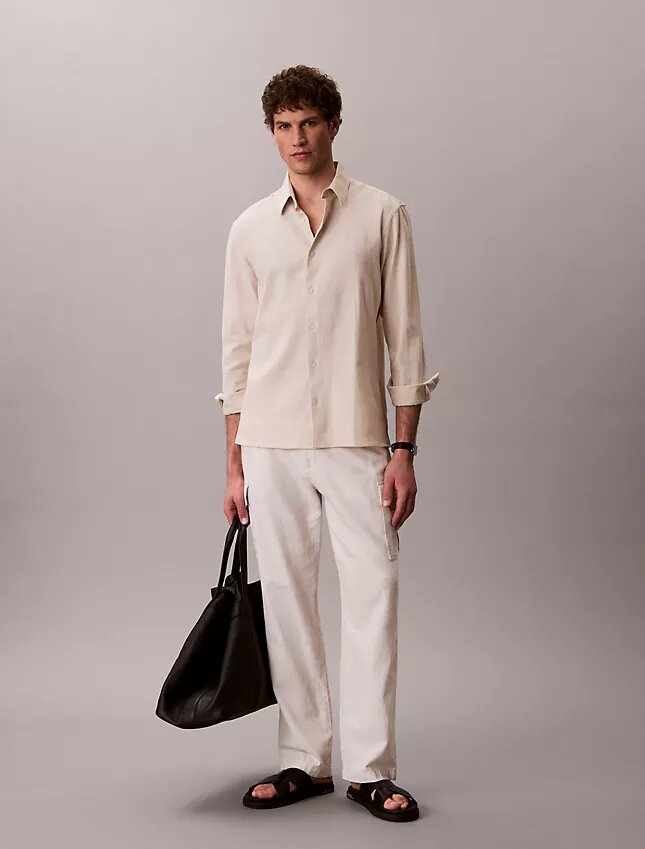 Linen Cotton Classic Button-Down Shirt Linen Cotton Classic Button-Down Shirt