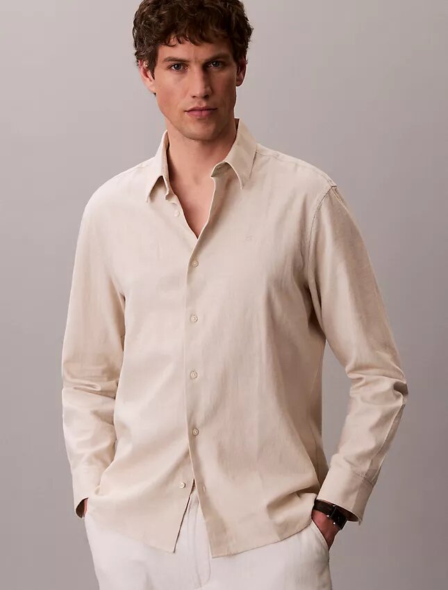 Linen Cotton Classic Button-Down Shirt Linen Cotton Classic Button-Down Shirt