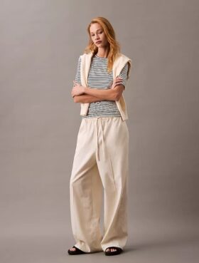 Linen Cotton Drawstring Pants