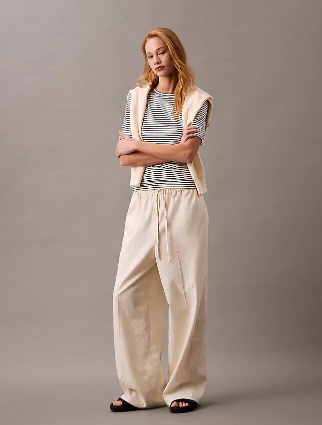 Linen Cotton Drawstring Pants Linen Cotton Drawstring Pants
