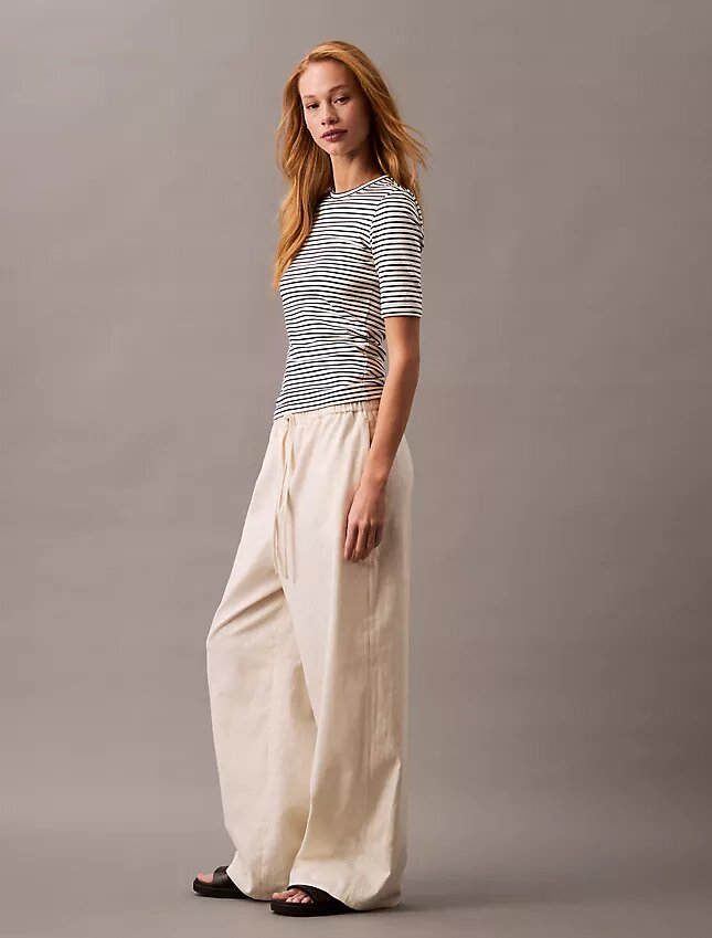 Linen Cotton Drawstring Pants Linen Cotton Drawstring Pants