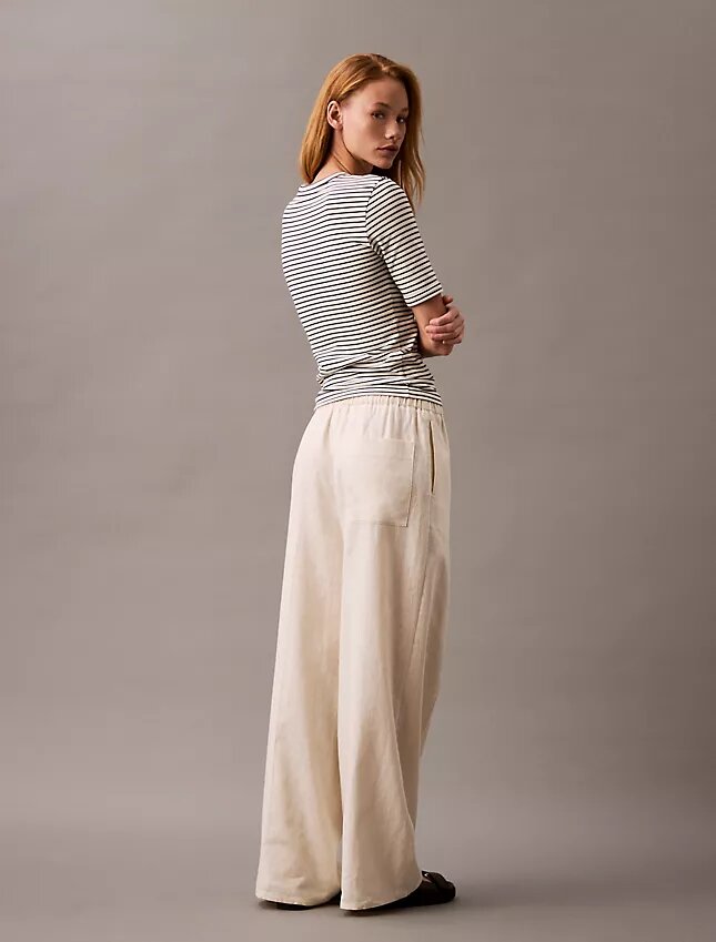 Linen Cotton Drawstring Pants Linen Cotton Drawstring Pants