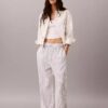Linen Cotton Pull-On Pants